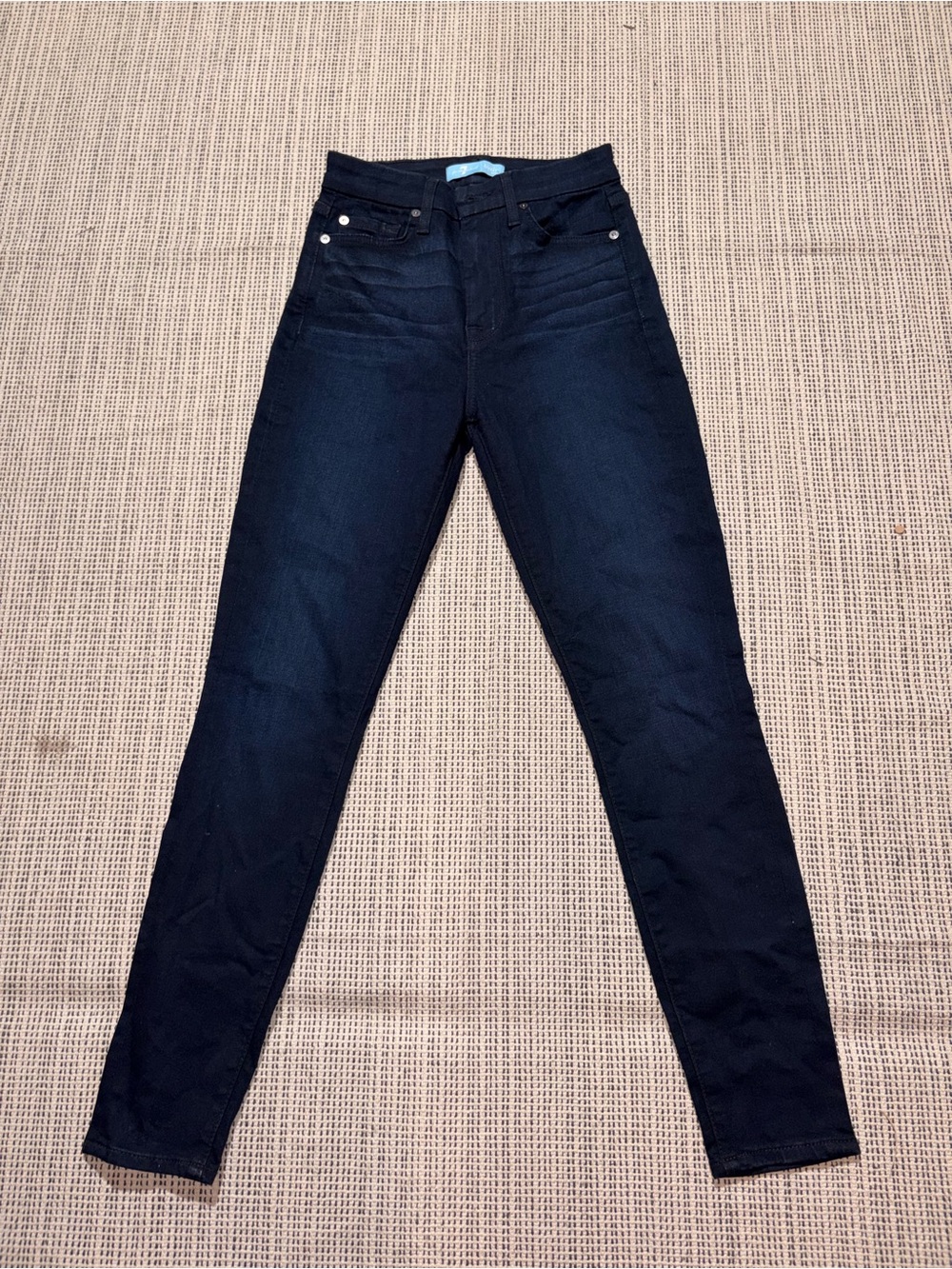 7 FOR ALL MANKIND Women's B(air) The High Waist Ankle Skinny Size 25